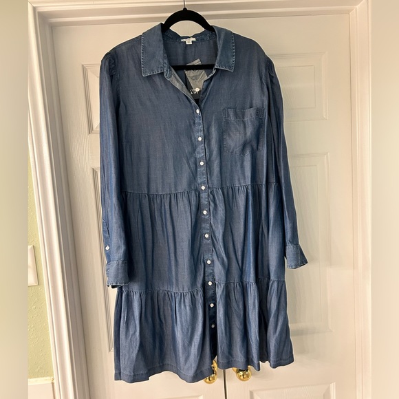 NWT Crown & Ivy Button Up Shirtdress SIZE 3X - Picture 1 of 5